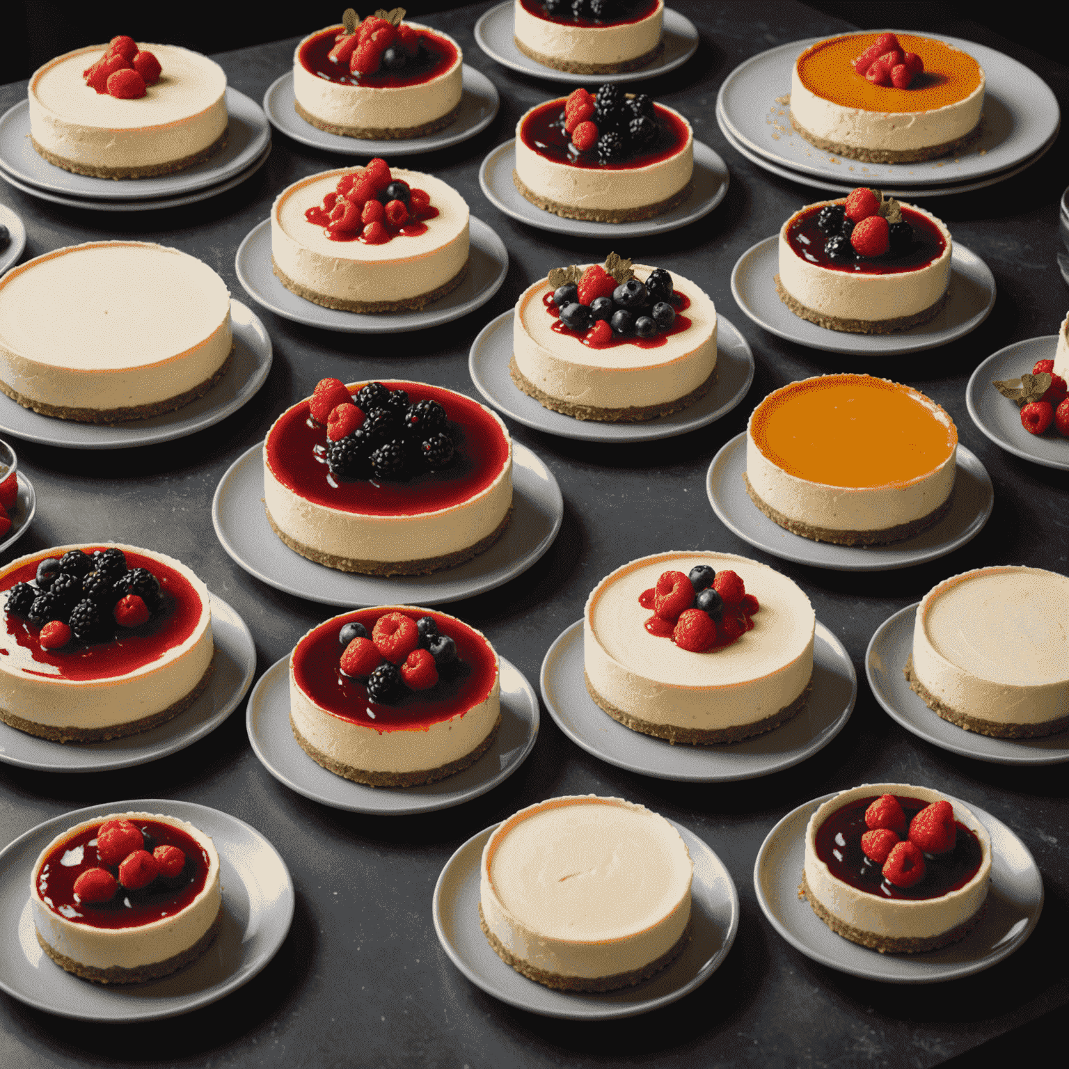 Cheesecake Çeşitleri Kursu: Farklı cheesecake tarifleri deneyen katılımcılar